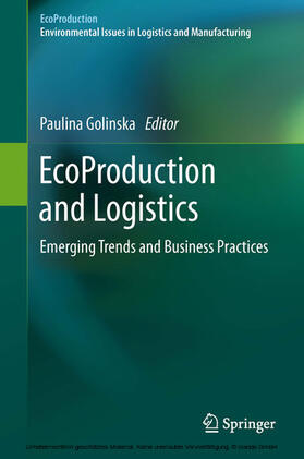 Golinska |  EcoProduction and Logistics | eBook | Sack Fachmedien