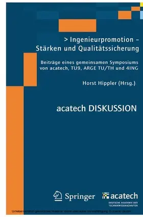 Hippler |  Ingenieurpromotion - Stärken und Qualitätssicherung | eBook | Sack Fachmedien