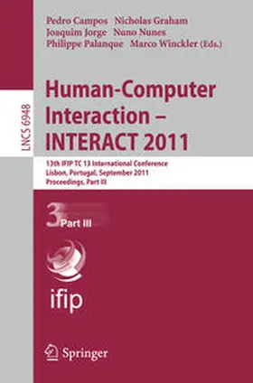 Campos / Graham / Jorge |  Human-Computer Interaction -- INTERACT 2011 | eBook | Sack Fachmedien