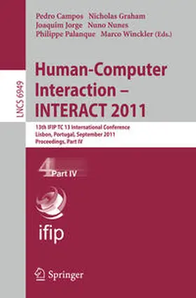 Campos / Graham / Jorge |  Human-Computer Interaction -- INTERACT 2011 | eBook | Sack Fachmedien