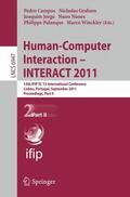 Campos / Graham / Jorge |  Human-Computer Interaction -- INTERACT 2011 | Buch |  Sack Fachmedien