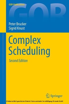 Brucker / Knust | Complex Scheduling | E-Book | sack.de