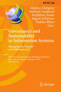 Nüttgens / Gadatsch / Kautz |  Governance and Sustainability in Information Systems. Managing the Transfer and Diffusion of IT | eBook | Sack Fachmedien