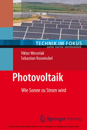 Wesselak / Voswinckel |  Photovoltaik | eBook | Sack Fachmedien