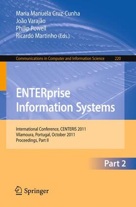 Cruz-Cunha / Varajao / Powell |  ENTERprise Information Systems | Buch |  Sack Fachmedien