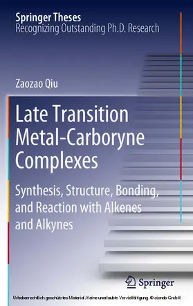 Qiu | Late Transition Metal-Carboryne Complexes | E-Book | www.sack.de