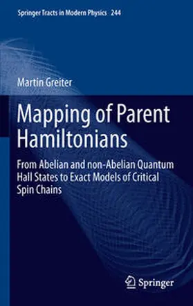 Greiter |  Mapping of Parent Hamiltonians | eBook | Sack Fachmedien