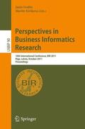 Grabis / Kirikova |  Perspectives in Business Informatics Research | Buch |  Sack Fachmedien