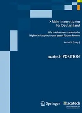 Spath |  Mehr Innovationen für Deutschland | Buch |  Sack Fachmedien