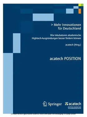 Spath |  Mehr Innovationen für Deutschland | eBook | Sack Fachmedien