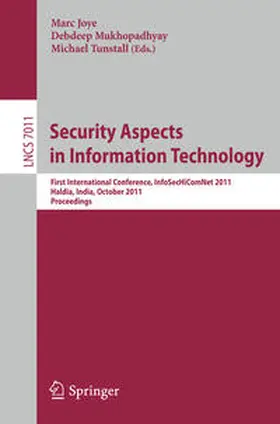 Joye / Mukhopadhyay / Tunstall |  Security Aspects in Information Technology | eBook | Sack Fachmedien