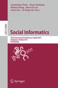 Datta / Shulman / Zheng |  Social Informatics | Buch |  Sack Fachmedien