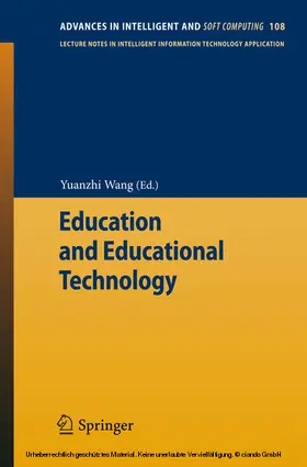 Wang | Education and Educational Technology | E-Book | www.sack.de
