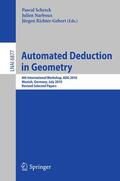 Schreck / Narboux / Richter-Gebert |  Automated Deduction in Geometry | Buch |  Sack Fachmedien