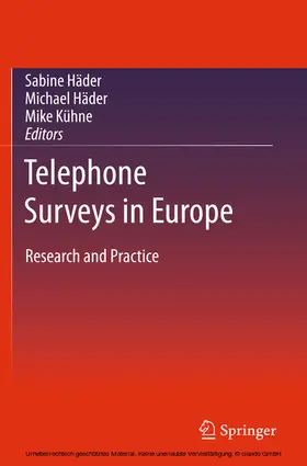 Häder / Kühne | Telephone Surveys in Europe | E-Book | sack.de