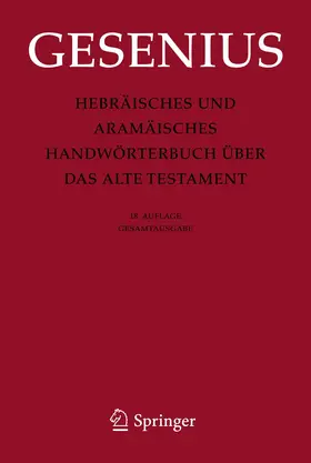 Gesenius / Donner / Meyer |  Hebräisches und Aramäisches Handwörterbuch über das Alte Testament | Buch |  Sack Fachmedien