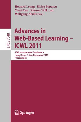 Leung / Popescu / Nejdl |  Advances in Web-based Learning - ICWL 2011 | Buch |  Sack Fachmedien