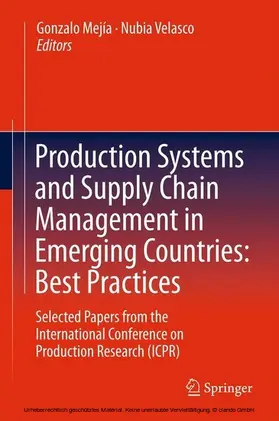 Mejía / Velasco | Production Systems and Supply Chain Management in Emerging Countries: Best Practices | E-Book | www.sack.de