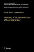Kojima / Wolfrum |  Solidarity: A Structural Principle of International Law | Buch |  Sack Fachmedien