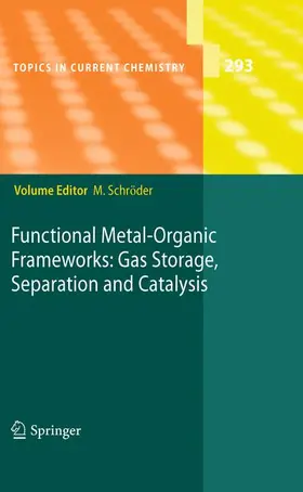 Schröder |  Functional Metal-Organic Frameworks: Gas Storage, Separation and Catalysis | Buch |  Sack Fachmedien