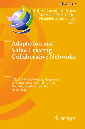 Camarinha-Matos / Afsarmanesh / Pereira-Klen |  Adaptation and Value Creating Collaborative Networks | Buch |  Sack Fachmedien