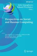 Proydakov / Impagliazzo |  Perspectives on Soviet and Russian Computing | Buch |  Sack Fachmedien