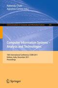 Chaki / Cortesi |  Computer Information Systems - Analysis and Technologies | Buch |  Sack Fachmedien