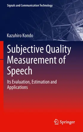 Kondo | Subjective Quality Measurement of Speech | E-Book | sack.de