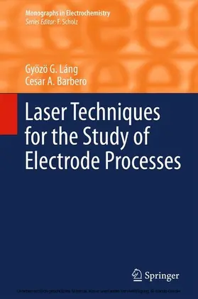 Láng / Barbero | Laser Techniques for the Study of Electrode Processes | E-Book | sack.de