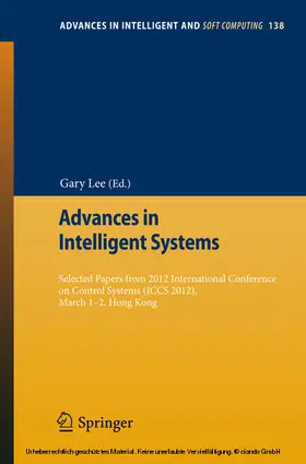 Lee | Advances in Intelligent Systems | E-Book | sack.de