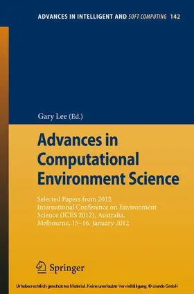 Lee | Advances in Computational Environment Science | E-Book | www.sack.de