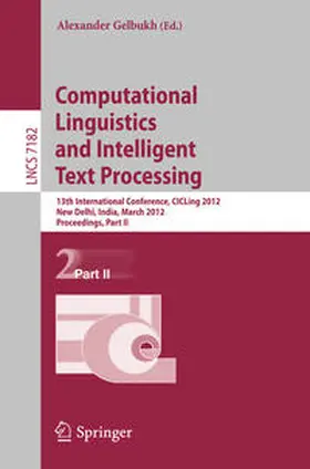 Gelbukh | Computational Linguistics and Intelligent Text Processing | E-Book | sack.de