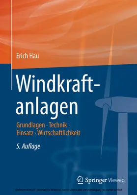 Hau |  Windkraftanlagen | eBook | Sack Fachmedien