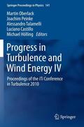 Oberlack / Peinke / Hölling |  Progress in Turbulence and Wind Energy IV | Buch |  Sack Fachmedien