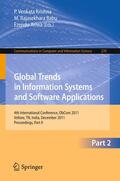 Krishna / Ariwa / Babu |  Global Trends in Information Systems and Software Applications | Buch |  Sack Fachmedien