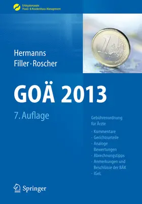 Hermanns / Filler / Roscher | GOÄ 2013 | E-Book | sack.de