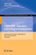 Oppl / Fleischmann |  S-BPM ONE - Education and Industrial Developments | Buch |  Sack Fachmedien