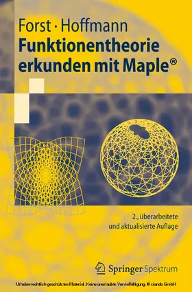 Forst / Hoffmann | Funktionentheorie erkunden mit Maple | E-Book | sack.de