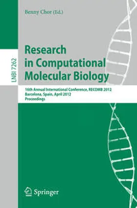 Chor | Research in Computational Molecular Biology | E-Book | sack.de