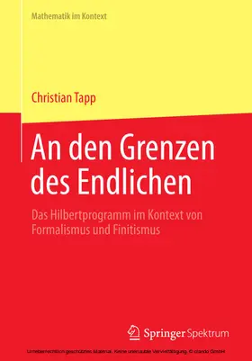 Tapp |  An den Grenzen des Endlichen | eBook | Sack Fachmedien