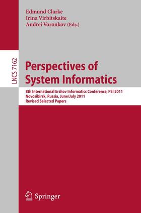 Clarke / Voronkov | Perspectives of Systems Informatics | Buch | 978-3-642-29708-3 | sack.de