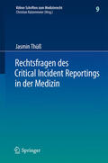 Thüß |  Rechtsfragen des Critical Incident Reportings in der Medizin | eBook | Sack Fachmedien