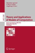 Agrawal / Cooper / Li |  Theory and Applications of Models of Computation | Buch |  Sack Fachmedien