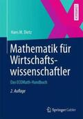 Dietz |  Mathematik für Wirtschaftswissenschaftler | Buch |  Sack Fachmedien