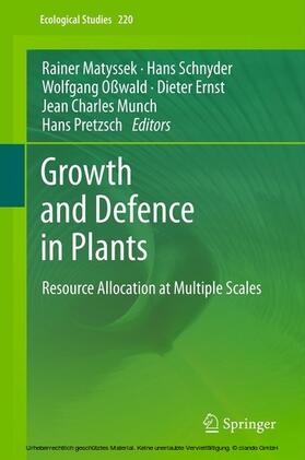 Matyssek / Schnyder / Oßwald | Growth and Defence in Plants | E-Book | sack.de