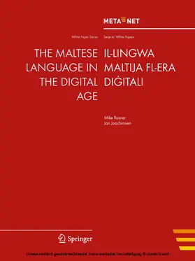 Rehm / Uszkoreit | The Maltese Language in the Digital Age | E-Book | sack.de
