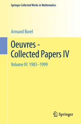 Borel |  Oeuvres - Collected Papers IV | Buch |  Sack Fachmedien