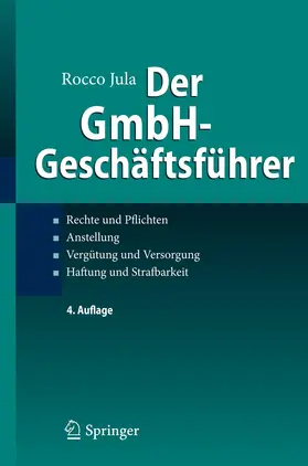 Jula | Der GmbH-Geschäftsführer | Buch | 978-3-642-30925-0 | www.sack.de