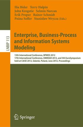 Bider / Halpin / Krogstie | Enterprise, Business-Process and Information Systems Modeling | Buch | 978-3-642-31071-3 | sack.de