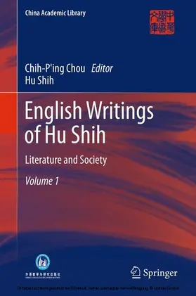 Chou / Shih |  English Writings of Hu Shih | eBook | Sack Fachmedien
